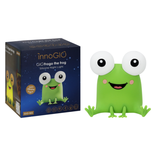 Silikonowa lampka nocna dla dzieci GIOfrogo the Frog GIO-165